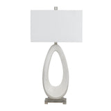 Ludlow White Table Lamp (Set of 2) by Crestview at Eve Furniture