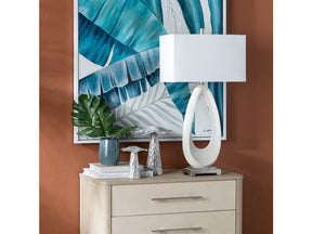 Ludlow White Table Lamp (Set of 2) by Crestview at Eve Furniture