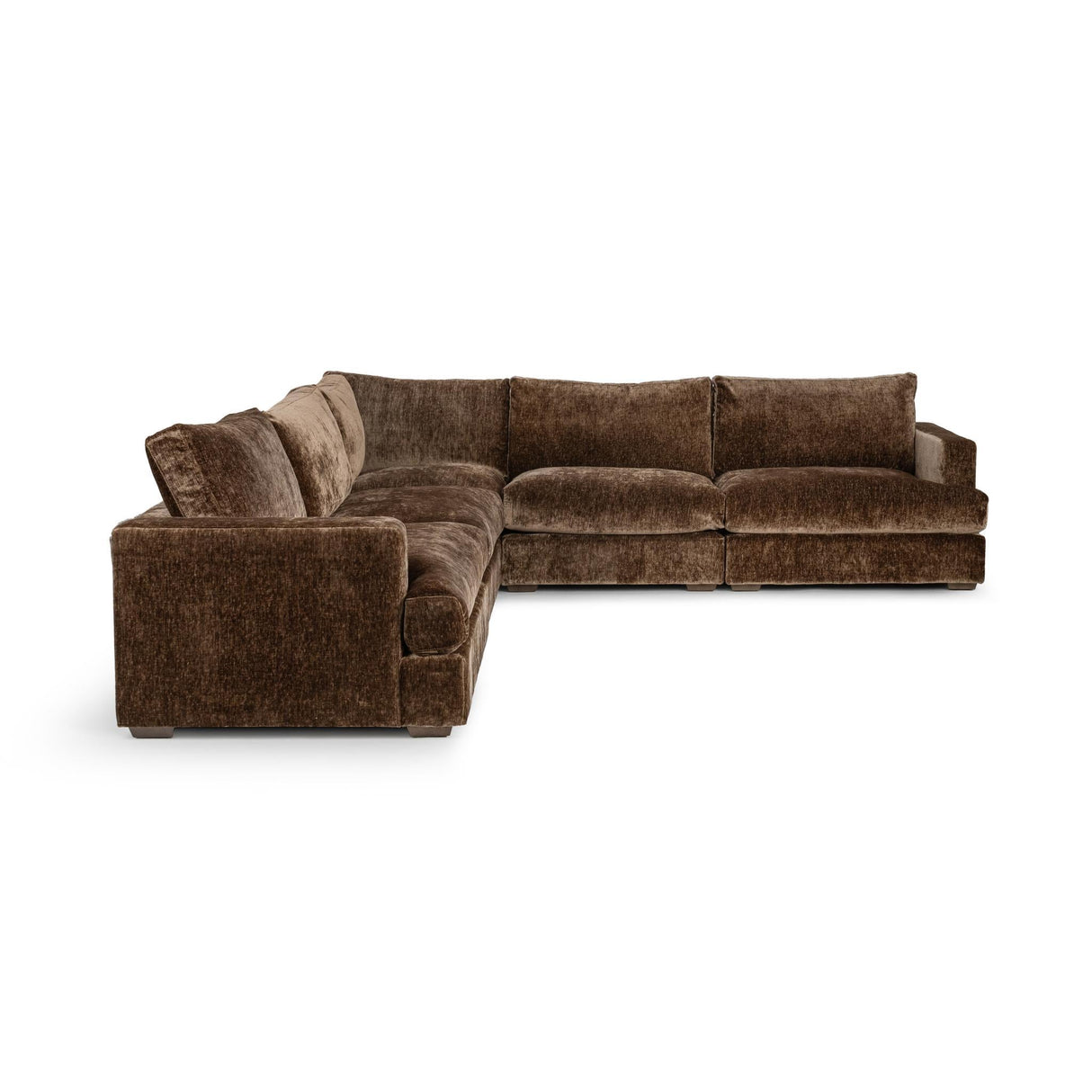 Ludwig 5 Piece Sectional - Mossed Brown by Classic Home at Eve Furniture