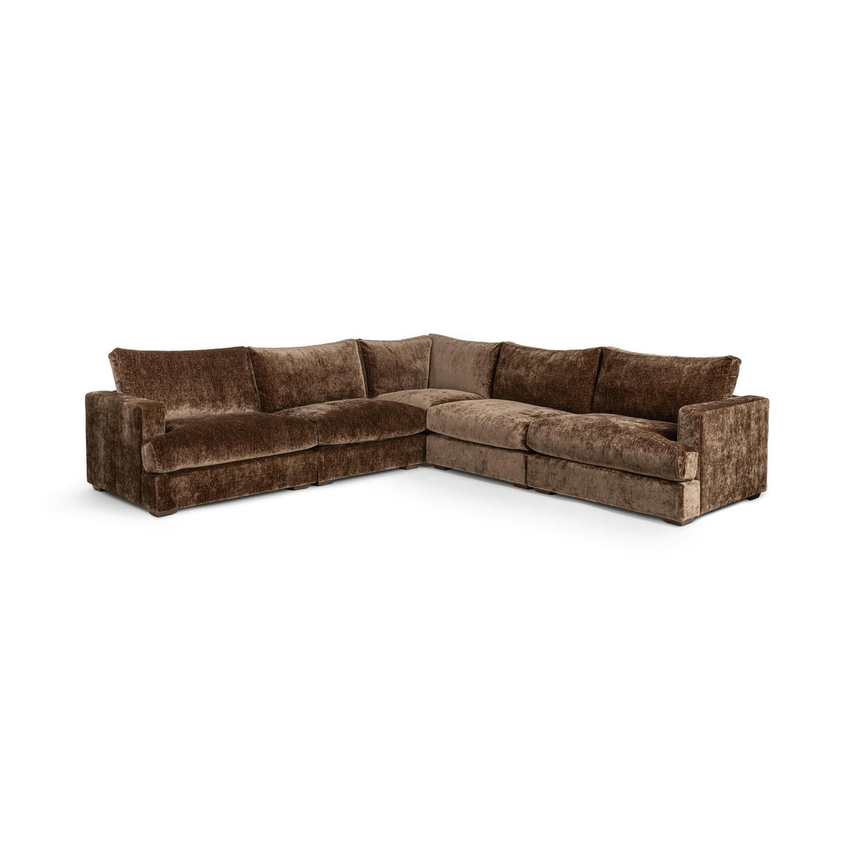 Ludwig 5 Piece Sectional - Mossed Brown by Classic Home at Eve Furniture