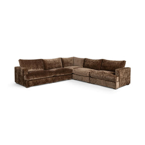 Ludwig 5 Piece Sectional - Mossed Brown by Classic Home at Eve Furniture