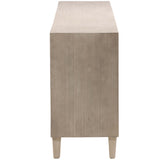 Lugano 6 Door Sideboard, White Wash by Dovetail at Eve Furniture