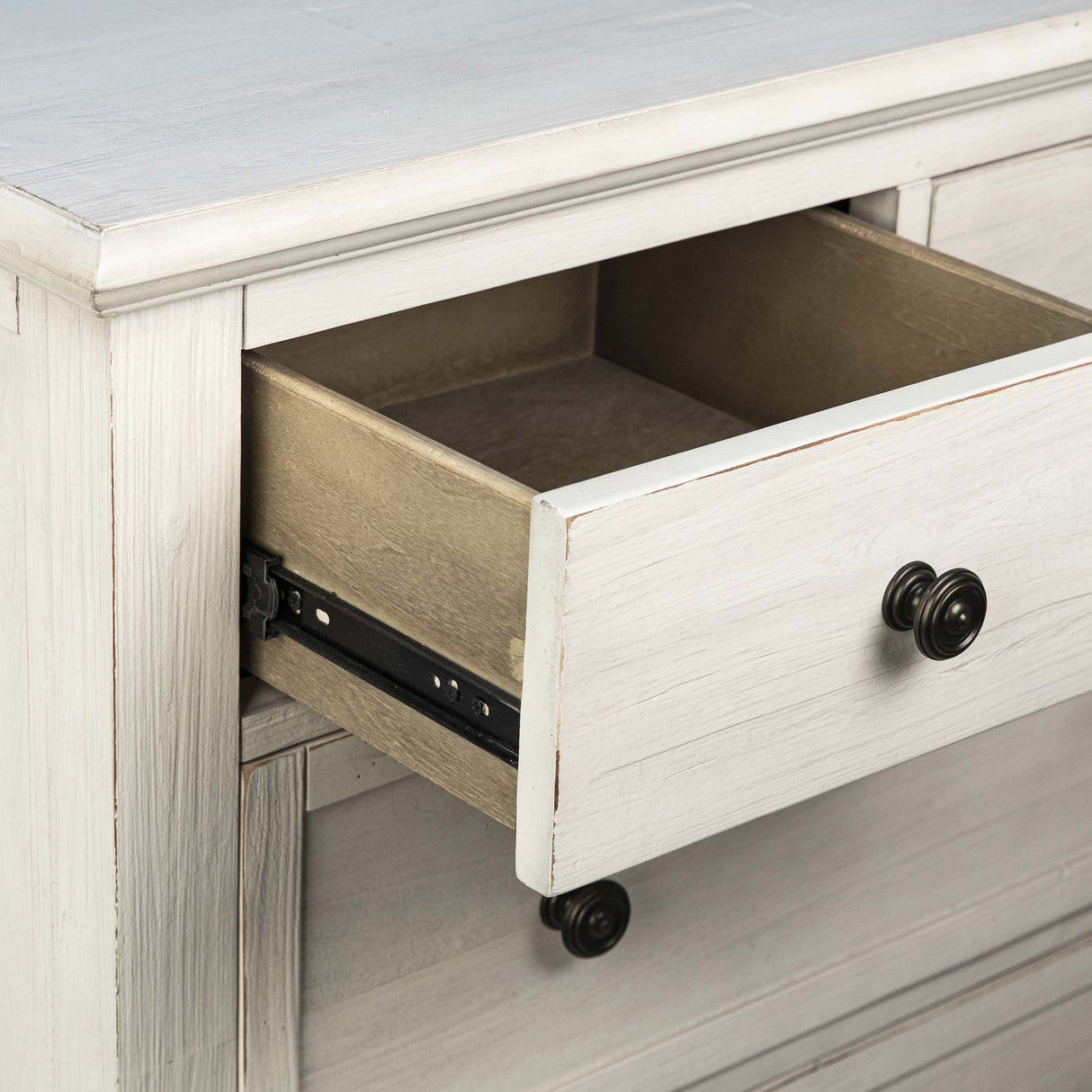 Lugano Dresser, White Wash by Dovetail at Eve Furniture
