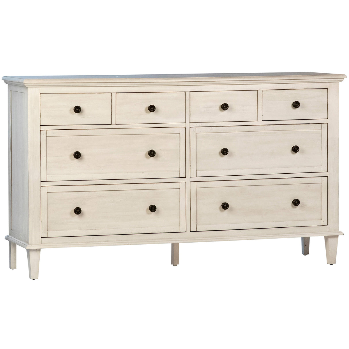 Lugano Dresser, White Wash by Dovetail at Eve Furniture
