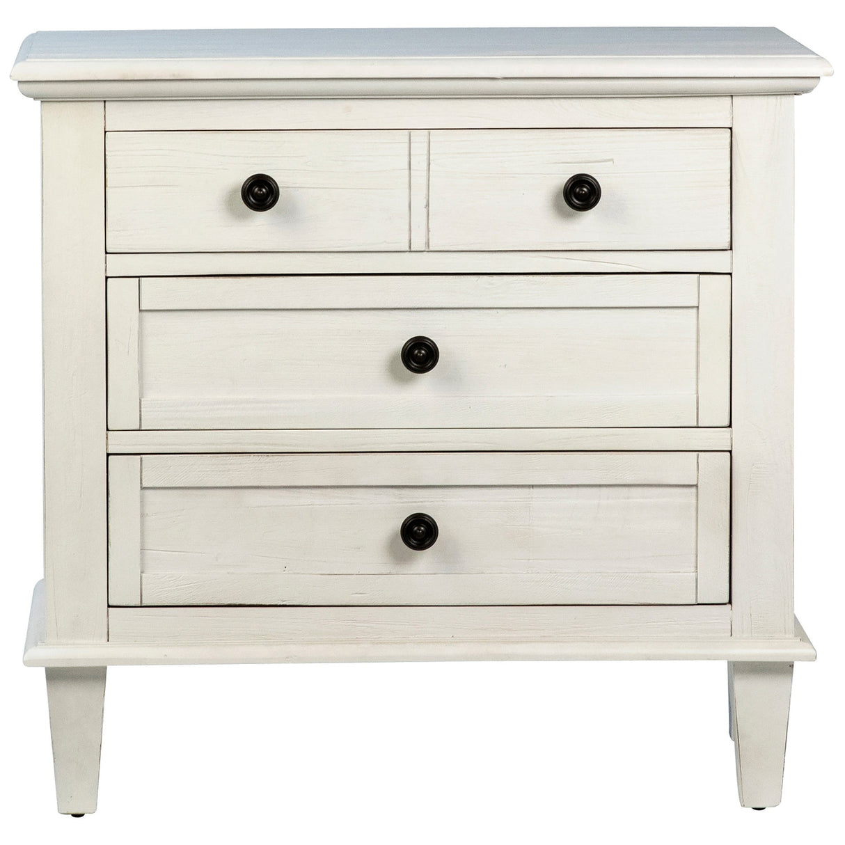 Lugano Nightstand, White Wash by Dovetail at Eve Furniture