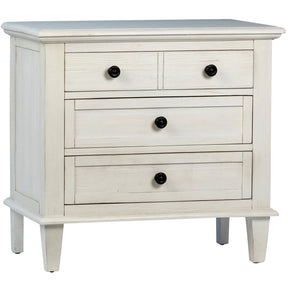 Lugano Nightstand, White Wash by Dovetail at Eve Furniture