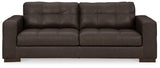 Luigi Thunder Leather Sofa by Ashley at Eve Furniture