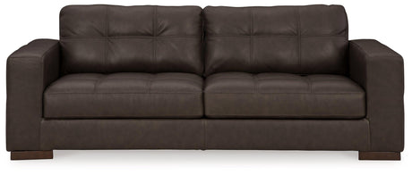 Luigi Thunder Leather Sofa by Ashley at Eve Furniture