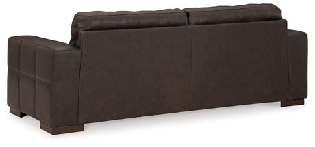 Luigi Thunder Leather Sofa by Ashley at Eve Furniture