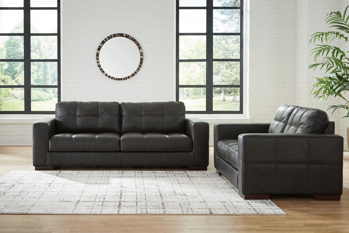 Luigi Thunder Sofa and Loveseat by Ashley at Eve Furniture
