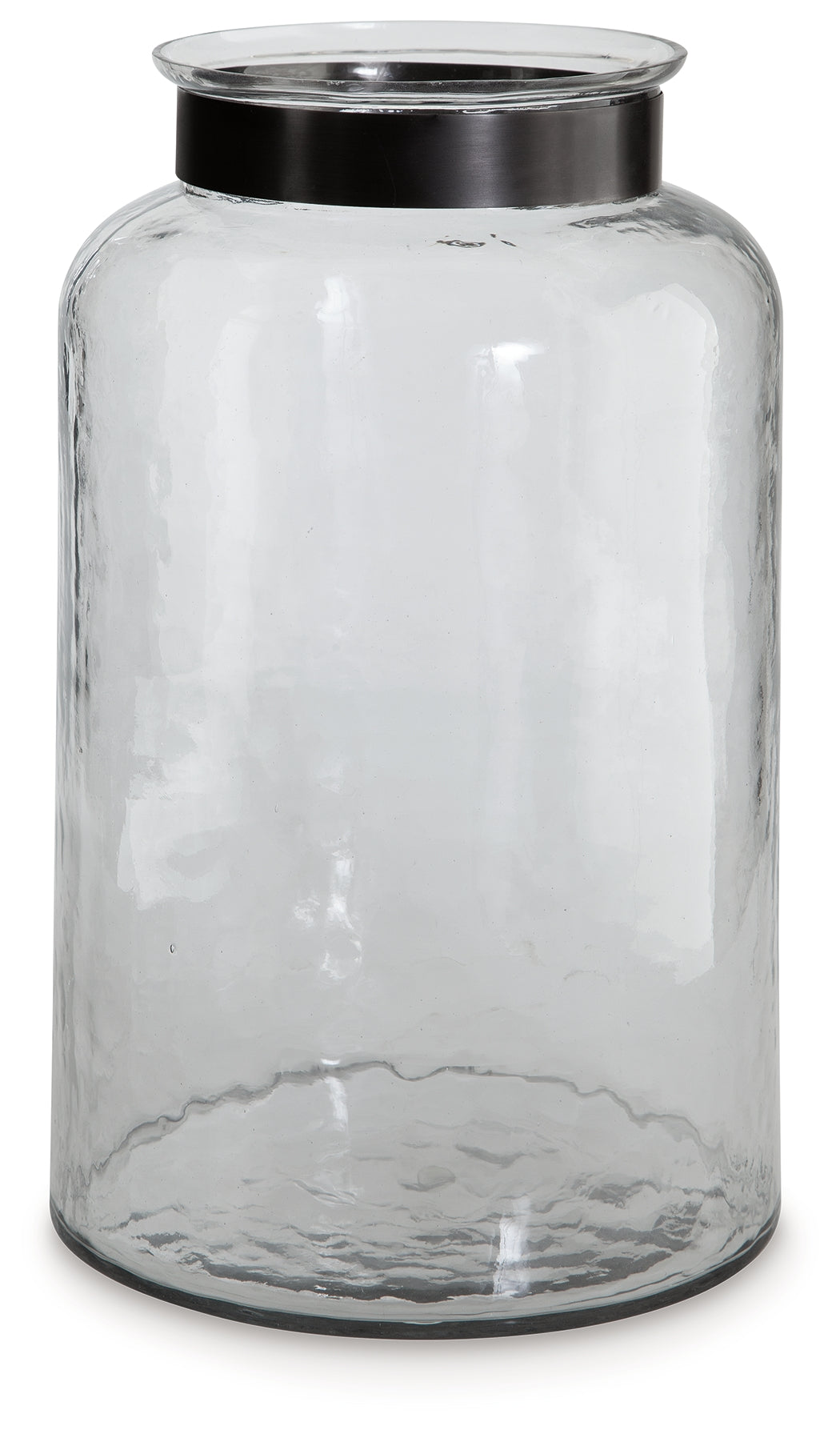 Lukasvale Clear/Pewter Finish Vase