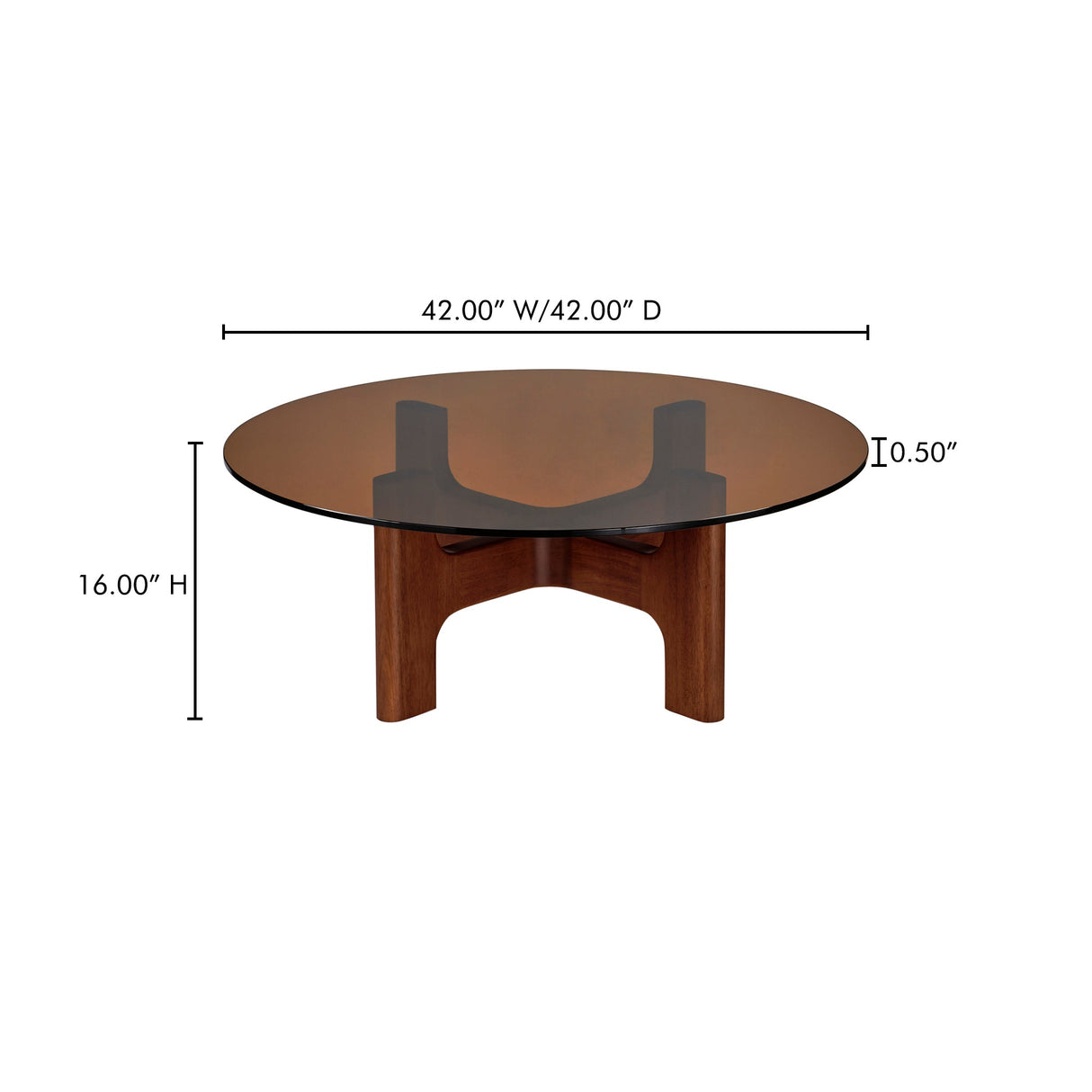 Luke Amber Coffee Table by Moe's Home at Eve Furniture