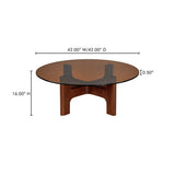 Luke Amber Coffee Table by Moe's Home at Eve Furniture