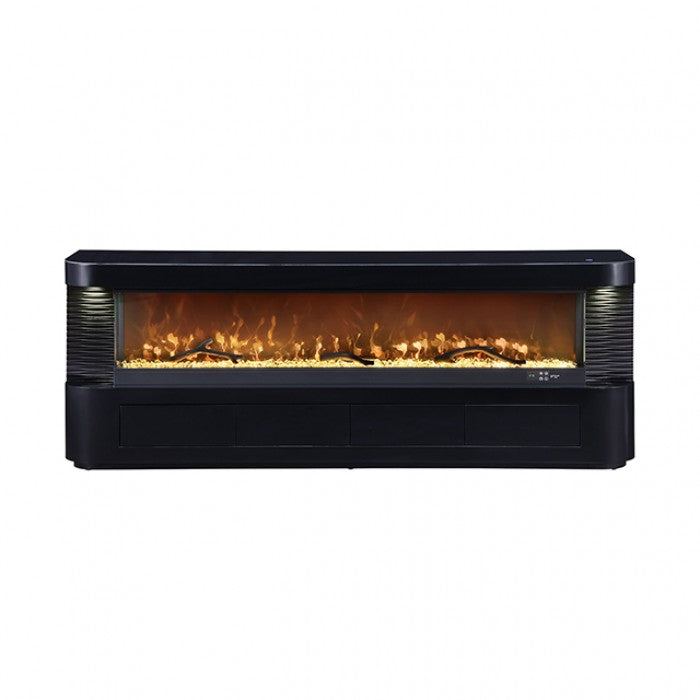 Luken Black TV Stand by Furniture of America at Eve Furniture