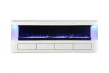 Luken White TV Stand by Furniture of America at Eve Furniture