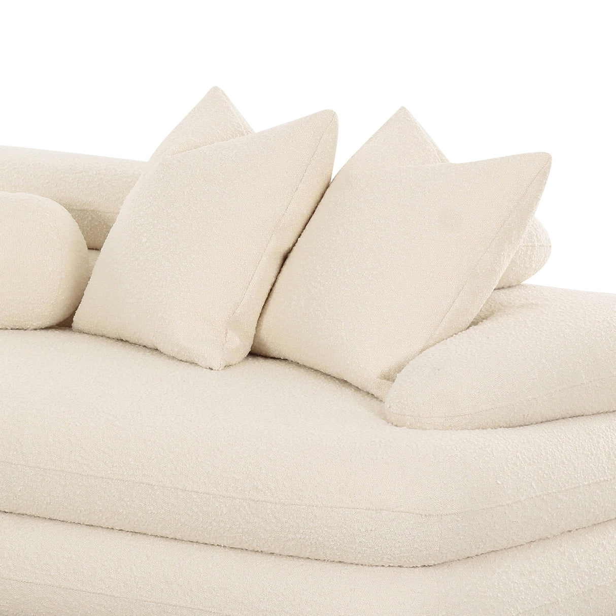 Lulu Cream Boucle Modular Sectional by TOV Furniture at Eve Furniture
