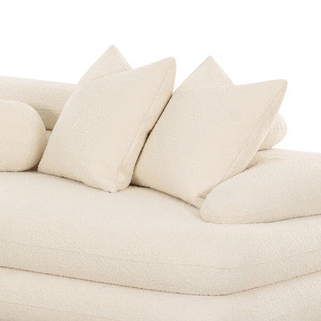 Lulu Cream Boucle Modular Sectional by TOV Furniture at Eve Furniture