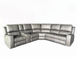 Lumen Charcoa 3-Piece Faux Leather Triple Power Reclining Sectional by Coaster at Eve Furniture