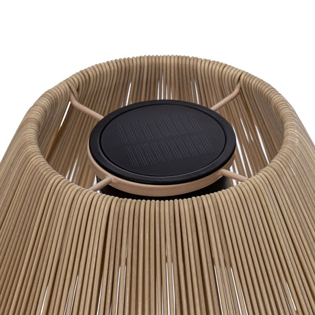 Lumika Beige Solar Floor Lamp by Zuomod at Eve Furniture