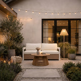 Lumika Beige Solar Floor Lamp by Zuomod at Eve Furniture