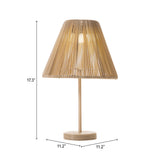 Lumika Beige Solar Table Lamp by Zuomod at Eve Furniture