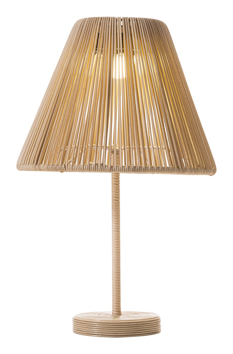Lumika Beige Solar Table Lamp by Zuomod at Eve Furniture