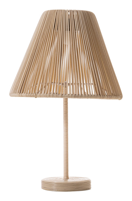 Lumika Beige Solar Table Lamp by Zuomod at Eve Furniture