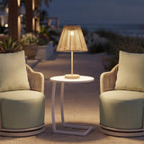 Lumika Beige Solar Table Lamp by Zuomod at Eve Furniture