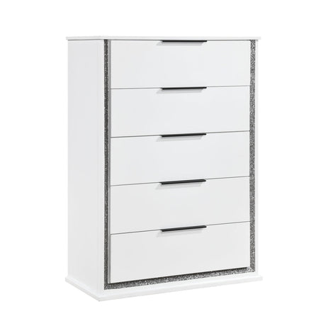 Lumin Pearl White Chest by Homelegance at Eve Furniture