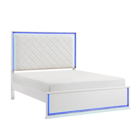 Lumin Pearl White Chest by Homelegance at Eve Furniture