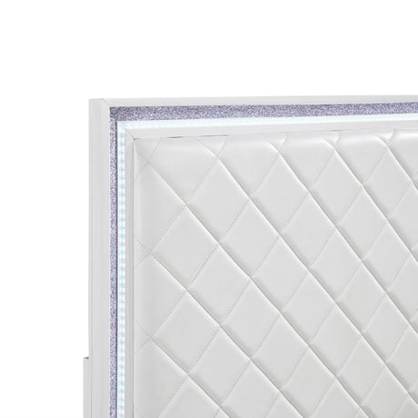 Lumin Pearl White Chest by Homelegance at Eve Furniture
