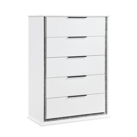 Lumin Pearl White Chest by Homelegance at Eve Furniture