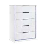 Lumin Pearl White Chest by Homelegance at Eve Furniture