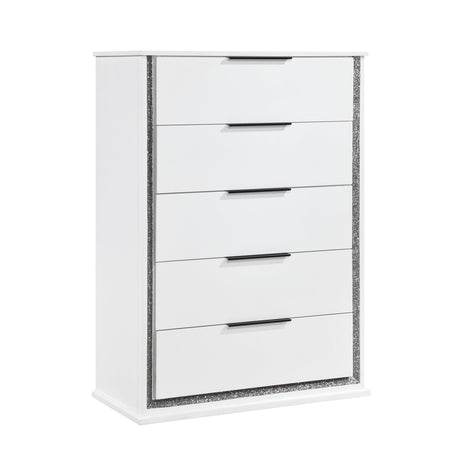 Lumin Pearl White Chest by Homelegance at Eve Furniture