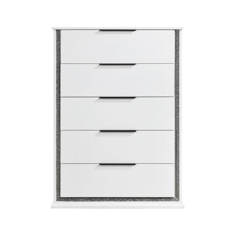 Lumin Pearl White Chest by Homelegance at Eve Furniture