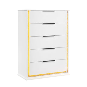 Lumin Pearl White Chest by Homelegance at Eve Furniture