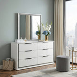 Lumin Pearl White Dresser by Homelegance at Eve Furniture