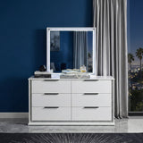 Lumin Pearl White Dresser by Homelegance at Eve Furniture