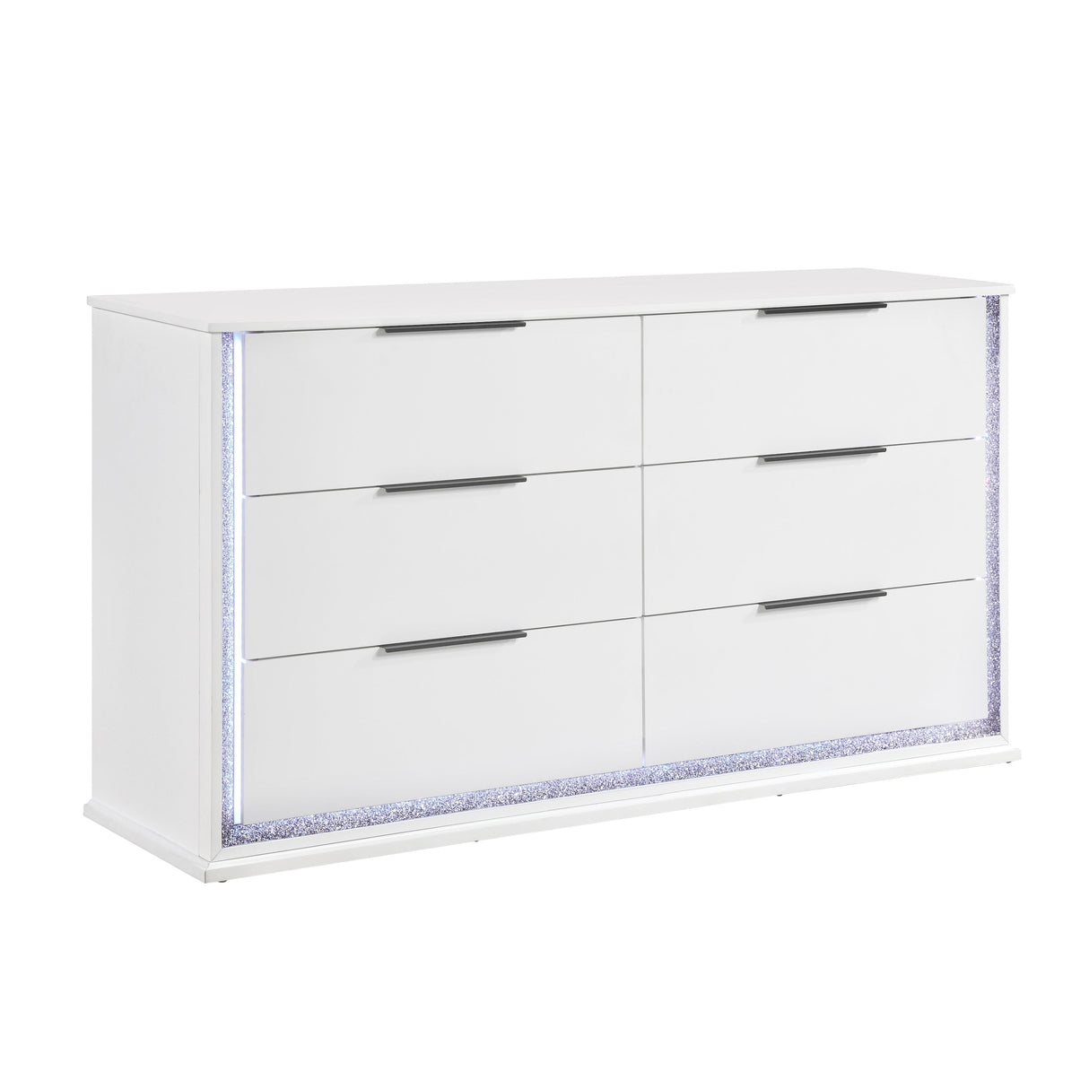 Lumin Pearl White Dresser by Homelegance at Eve Furniture