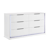 Lumin Pearl White Dresser by Homelegance at Eve Furniture