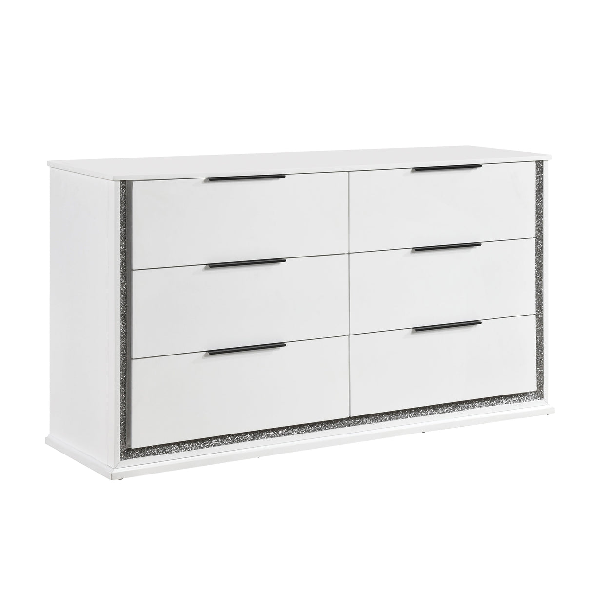Lumin Pearl White Dresser by Homelegance at Eve Furniture