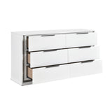 Lumin Pearl White Dresser by Homelegance at Eve Furniture