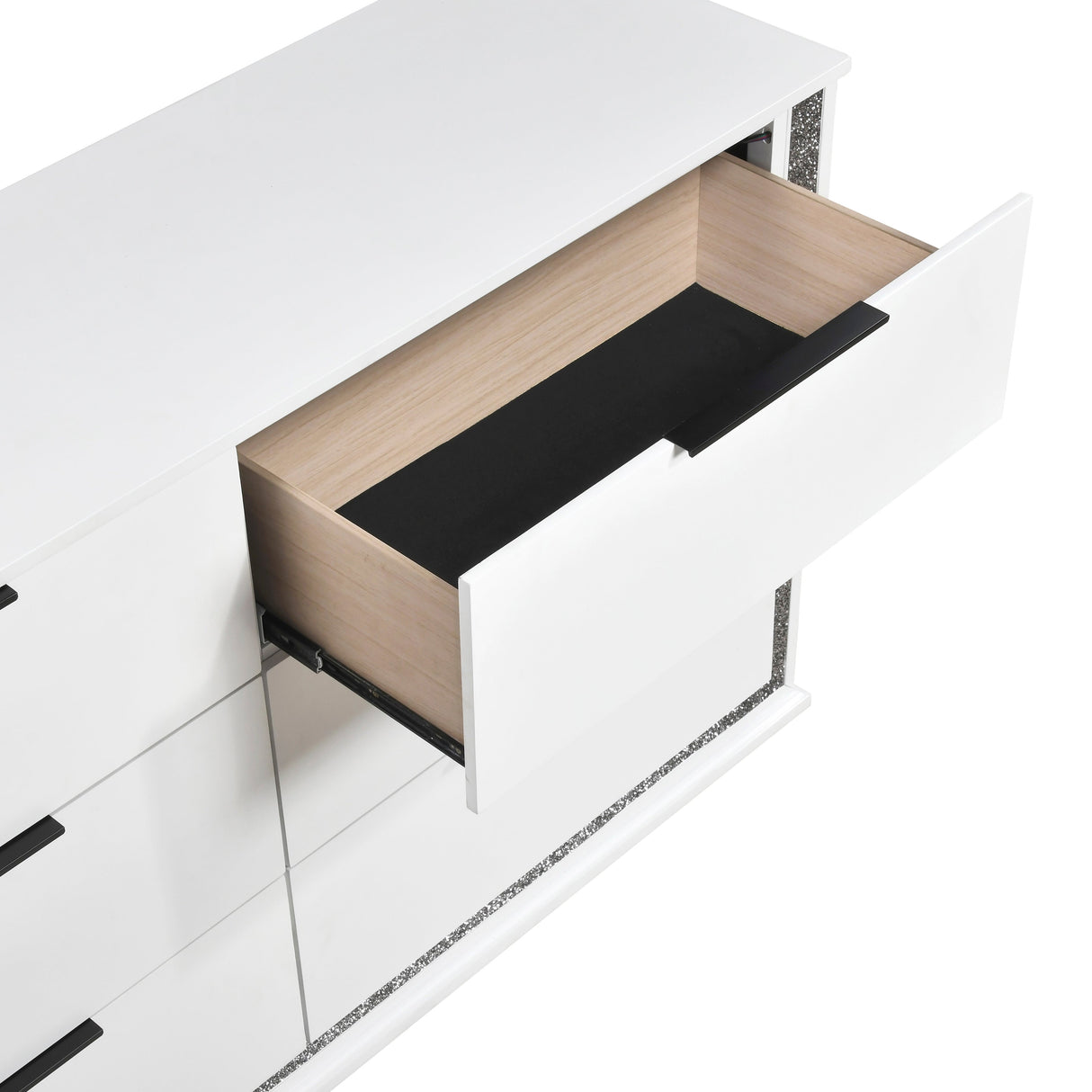 Lumin Pearl White Dresser by Homelegance at Eve Furniture