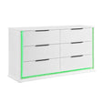 Lumin Pearl White Dresser by Homelegance at Eve Furniture