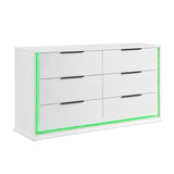 Lumin Pearl White Dresser by Homelegance at Eve Furniture
