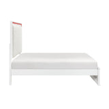Lumin Pearl White LED Panel Bedroom Set by Homelegance at Eve Furniture