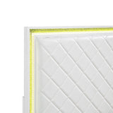 Lumin Pearl White LED Panel King Bed by Homelegance at Eve Furniture