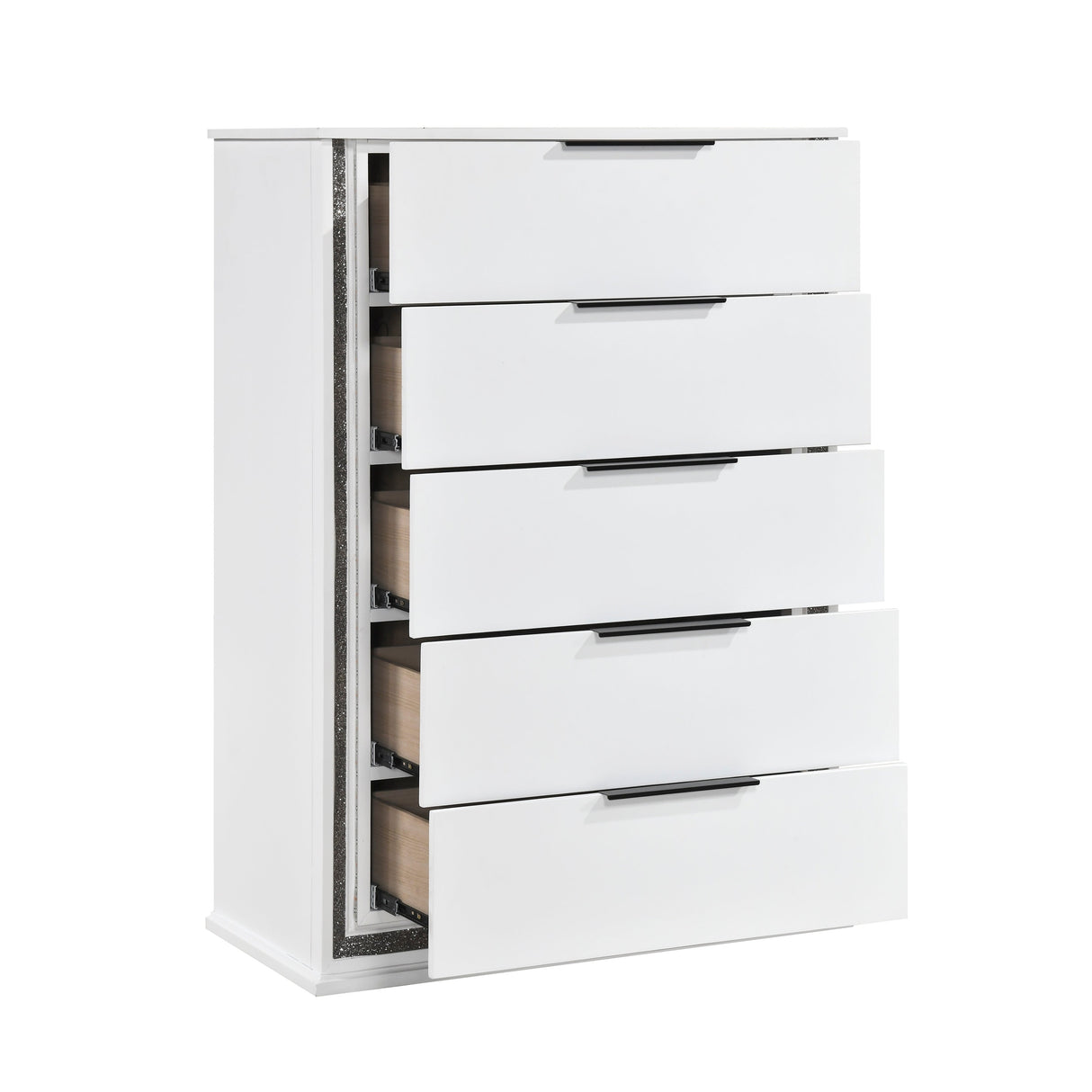 Lumin Pearl White Mirror by Homelegance at Eve Furniture