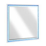 Lumin Pearl White Mirror by Homelegance at Eve Furniture