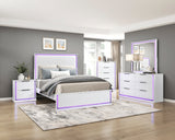 Lumin Pearl White Nightstand by Homelegance at Eve Furniture